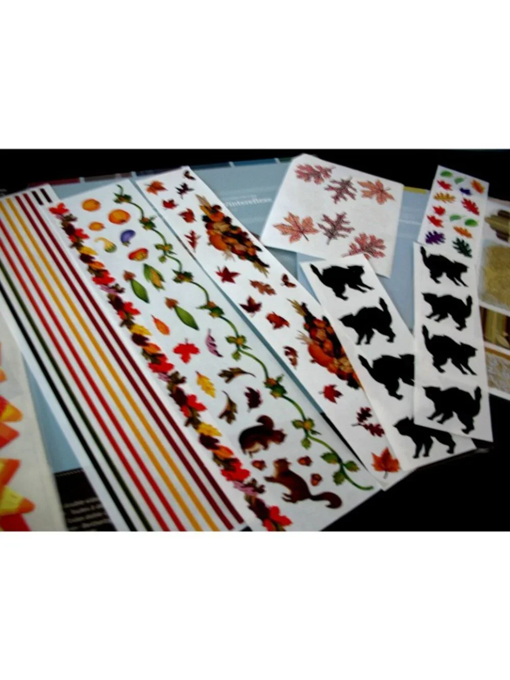 Lot Halloween, Autumn, Winter, & Gr Lengths Paper&Stickers